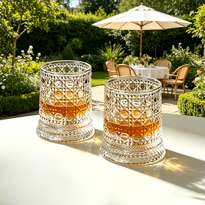 2-Piece Crystal Whiskey Glass  - Home Bar Set 评论和价格